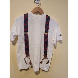 Portfolio Perry Ellis Suspenders Navy Red Polka Dots